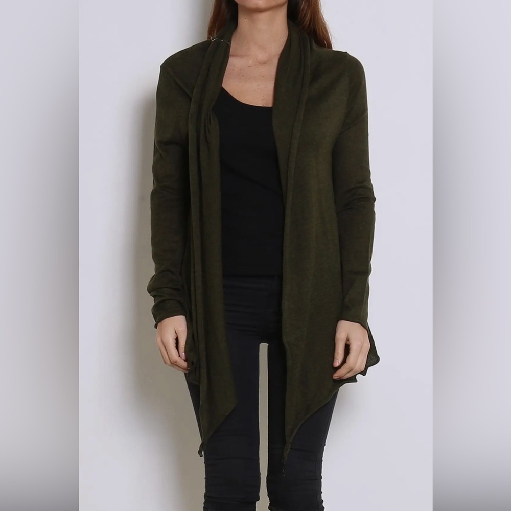Cardigan with patchwork on the elbows by Choklate Paris OS